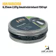 H&N Baracuda 6,35mm 2,01g ilmakiväärinluoti 150 kpl - rasia sivusta - 6,35 mm luodit - 4047058019529 - 4
