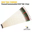 Buck Trail Standard puunuoli 11/32" 55# - 12 kpl - kaksitoista nuolta - Puunuolet - 6426021719709 - 23