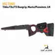 KKC Tikka T3x/T3 Musta/Punainen Duogrip Vasenkätinen LH - Takaviistosta sivulta - Tukit ja muunnossarjat - 7073257009839 - 8
