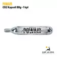 Powair CO2 Kapseli 88g - yleiskuva kapselista - Co2 kaasupatruunat - 8879421416699 - 1