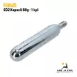 Powair CO2 Kapseli 88g - takaviistosta - Co2 kaasupatruunat - 8879421416699 - 4