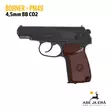 Borner PM49 Makarov 4,5mm CO2 ilmapistooli - BB kuula ilmapistoolit - 4710372211619 - 1