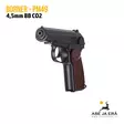 Borner PM49 Makarov 4,5mm CO2 ilmapistooli - BB kuula ilmapistoolit - 4710372211619 - 3