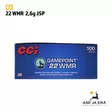 CCI Gamepoint 22WMR 2,6g JSP 500 kpl - 22 WMR patruunat - 076683500229 - 1