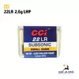 CCI Sub-Sonic 22 LR 2,6g hp pienoiskiväärinpatruuna - 22 LR patruunat - 076683000569 - 4