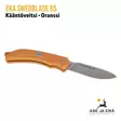 EKA SwedBlade G5 nylkypuukko käännettävällä terällä, oranssi - alaviistosta, nylkyterä esillä - Taittoveitset - 7391537738089 - 8