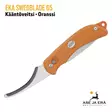 EKA SwedBlade G5 nylkypuukko käännettävällä terällä, oranssi - vasen sivu, avauserä esillä - Taittoveitset - 7391537738089 - 7