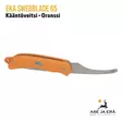 EKA SwedBlade G5 nylkypuukko käännettävällä terällä, oranssi - yläviistosta, avausterä esillä - Taittoveitset - 7391537738089 - 9