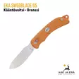 EKA SwedBlade G5 nylkypuukko käännettävällä terällä, oranssi - vasen sivu, nylkyterä esillä - Taittoveitset - 7391537738089 - 5