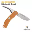 EKA SwedBlade G5 nylkypuukko käännettävällä terällä, oranssi - molemmat terät esillä - Taittoveitset - 7391537738089 - 2