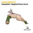 Eleven Targets 3D-taulu Hyppäävä Kauris sarvilla ja vaihtoinsertillä - 3D-eläintaulut - 8717974723669 - 9