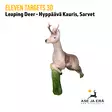 Eleven Targets 3D-taulu Hyppäävä Kauris sarvilla ja vaihtoinsertillä - 3D-eläintaulut - 8717974723669 - 3