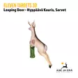 Eleven Targets 3D-taulu Hyppäävä Kauris sarvilla ja vaihtoinsertillä - 3D-eläintaulut - 8717974723669 - 5