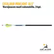 Excalibur Proflight 16,5" varsijousen nuoli valonokilla 3 kpl - Hiilikuitunuolet - 626192221629 - 1
