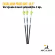 Excalibur Proflight 16,5" varsijousen nuoli valonokilla 3 kpl - Hiilikuitunuolet - 626192221629 - 2