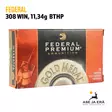 Federal Gold Medal Sierra MatchKing .308 win 11,34g - 308 kaliiperi - 029465091729 - 19