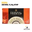 Federal Gold Medal Sierra MatchKing .308 win 11,34g - 308 kaliiperi - 029465091729 - 14