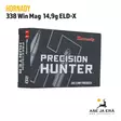 Hornady Precision Hunter 338 Win Mag 14,9g ELD-X kiväärin patruuna - Muut kaliiperit - 090255822229 - 6