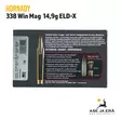Hornady Precision Hunter 338 Win Mag 14,9g ELD-X kiväärin patruuna - Muut kaliiperit - 090255822229 - 5