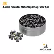 JSB Predator Metalmag 4,50 mm ilma-aseluoti 0,55g - 4,5 mm ilmakivääriluodit - 8594180450769 - 4