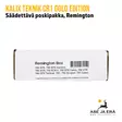Kalix Teknik CR1 Gold Edition säädettävä poskipakka, Remington, myyntipakkauksen pääty EAN näkyvissä - Poskipakat - 7350001270159 - 9