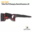 KKC Tikka T3x/T3 Musta/Punainen Duogrip Vasenkätinen LH - Takaviistosta alhaalta - Tukit ja muunnossarjat - 7073257009839 - 10