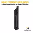 Umarex P.08 Parabellum 4,5mm CO2 ilmapistoolin varalipas 20 kuulaa - oikealta etuviistosta - Umarex lippaat ja rullat - 4000844563699 - 8