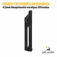 Umarex P.08 Parabellum 4,5mm CO2 ilmapistoolin varalipas 20 kuulaa - oikealta takaviistosta - Umarex lippaat ja rullat - 4000844563699 - 6