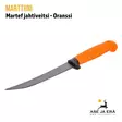 Marttiini Martef Jahtiveitsi Oranssi - ylhäältä etuviistosta - Avaus- ja nylkyveitset - 6416885561569 - 11