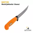 Marttiini Martef Jahtiveitsi Oranssi - ylhäältä takaviistosta - Avaus- ja nylkyveitset - 6416885561569 - 12