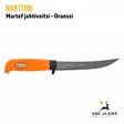 Marttiini Martef Jahtiveitsi Oranssi - Vasen sivu - Avaus- ja nylkyveitset - 6416885561569 - 10