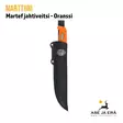 Marttiini Martef Jahtiveitsi Oranssi - Puukko tupessa - Avaus- ja nylkyveitset - 6416885561569 - 14