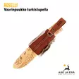 Roselli Vaarinpuukko Visa/turkistupella - puukko tupessa takaa - Puukot - 6430056850139 - 4