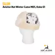 Salon Aviator Hat Winter Camo M05, 61 - Metsästyshatut - 6419647052589 - 1