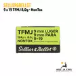 Sellier & Bellot 9 mm Luger TFMJ 8,0g NonTox pistoolinpatruuna - 9mm pistoolin patruunat - 8590690311569 - 9