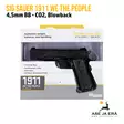 SIG Sauer 1911 We The People 4,5mm BB CO2 ilmapistooli, blowback - myyntipakkaus - BB kuula ilmapistoolit - 798681587889 - 12
