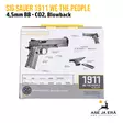 SIG Sauer 1911 We The People 4,5mm BB CO2 ilmapistooli, blowback - myyntipakkauksen takakansi - BB kuula ilmapistoolit - 798681587889 - 13