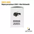 Swiss Arms nopea peruslaturi 230V Airsoft laturi mini-liittimellä - Myyntipakkaus sivulta - Airsoft-akut ja laturit - 3559966033579 - 13