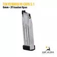 Tokyo Marui Hi-Capa 5.1 airsoft lipas 31 kuulan kapasiteetilla - Lippaat ja lippaanlataajat - 4952839149329 - 6