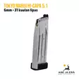 Tokyo Marui Hi-Capa 5.1 airsoft lipas 31 kuulan kapasiteetilla - Lippaat ja lippaanlataajat - 4952839149329 - 8