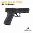 Umarex T4E Glock 17 Gen5 .43 CO2 Blowback kumikuula ilmapistooli - vasen sivu - T4E Defence kuula-aseet - 4000844771759 - 10