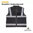 Origopro Varusteliivi Vartijan lyhyt malli, M-L - yleiskuva edestä - Työvaatetus - 6430016131049 - 1
