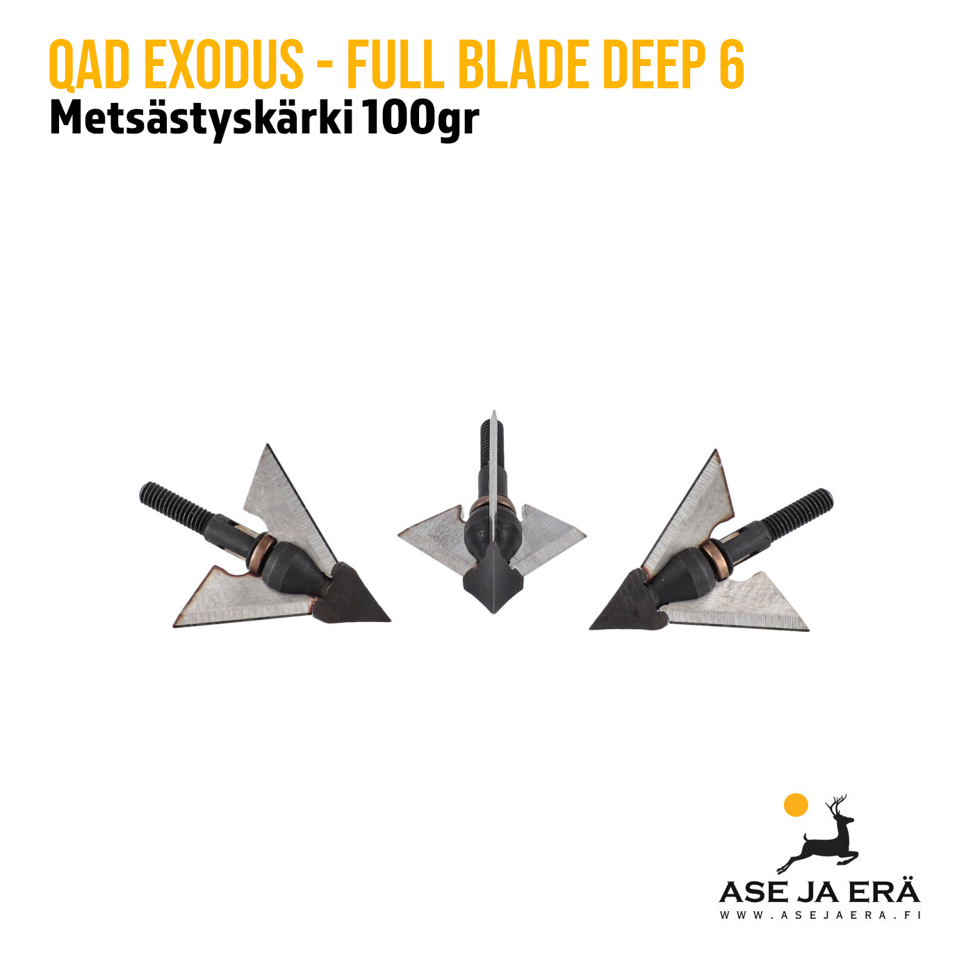 QAD Exodus Deep Six Mets stysk rki 3 Kpl Leikkuri 4mm Injexion 