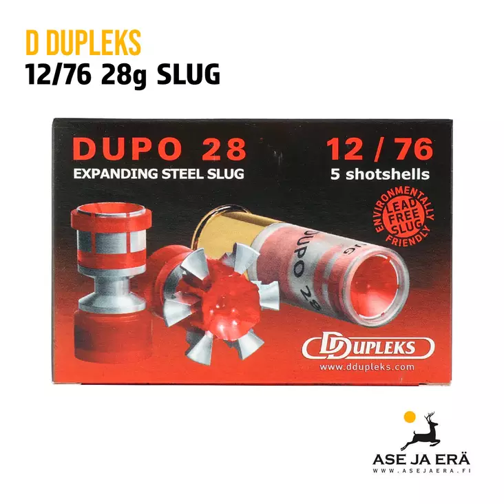 12/76 DDupleks Dupo 28 Magnum slug haulikonpatruuna - Täyteiset - 4751007980159 - 3