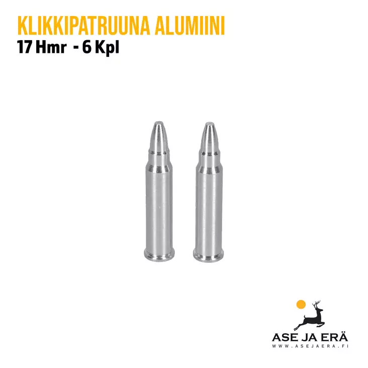 17HMR alumiininen klikkipatruuna 6 kpl - Klikkipatruunat - 6410364600909 - 2