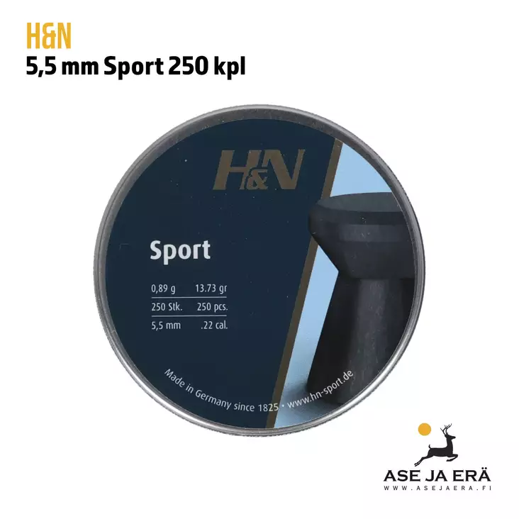 5,5 mm H&N Sport 0,89g ilma-aseluoti - 5,5 mm luodit - 4047058019819 - 5