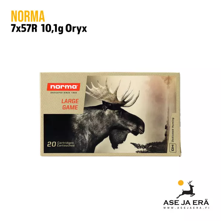 7x57R Norma Oryx 10,1g kivääripatruuna - Muut kaliiperit - 7393923170039 - 1
