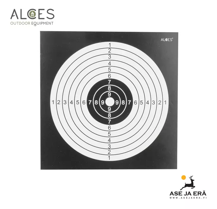 Alces Ilmapistoolitaulu 14x14 cm 50 kpl - Ampumataulut - 7340143709709 - 1