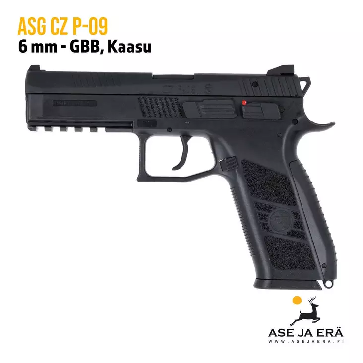 ASG CZ P-09, kaasu airsoft pistooli, blowback - Pistoolit ja -revolverit - 5707843056809 - 1