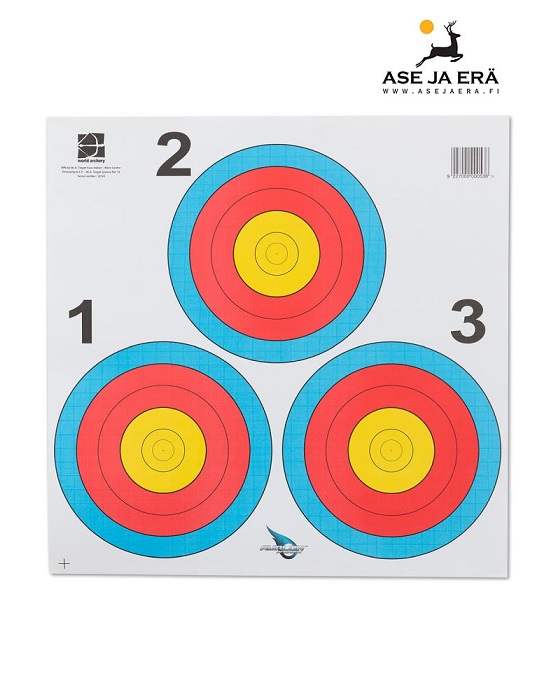 Avalon World Archery Target 40cm 3-spot Vegas 5-ring - Paperiset maalitaulut - 9227000007209 - 1